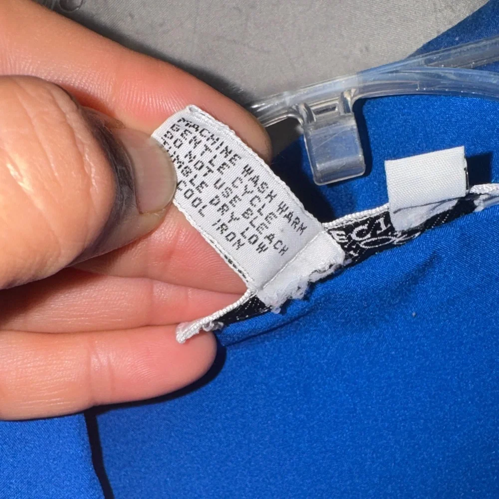 Colorblock Women's Blouse in Blue, Pink, and Yellow - Picture 5 of 12